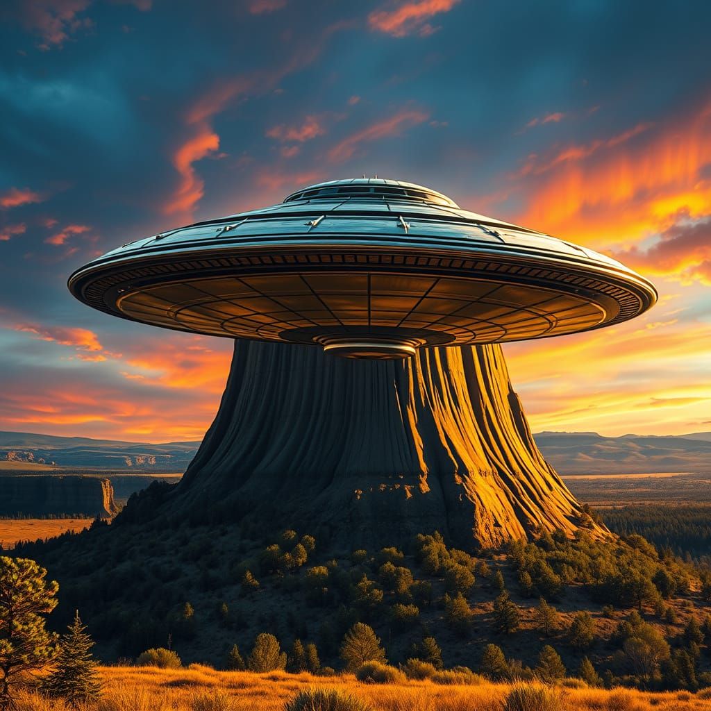 Surreal UFO Encounter at Devils Tower National Monument