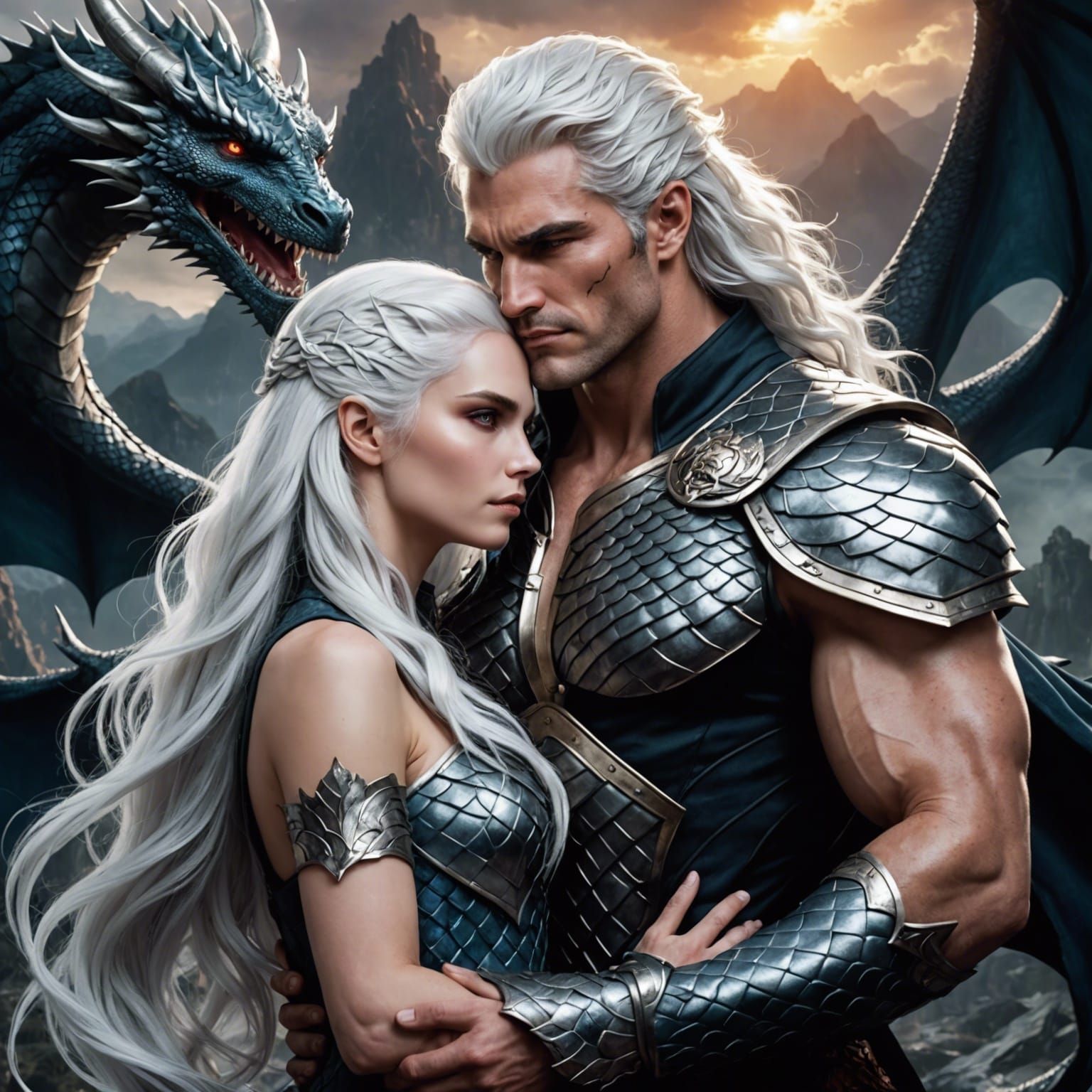 Dragon Queen and God of Wrath: Romantic Couple