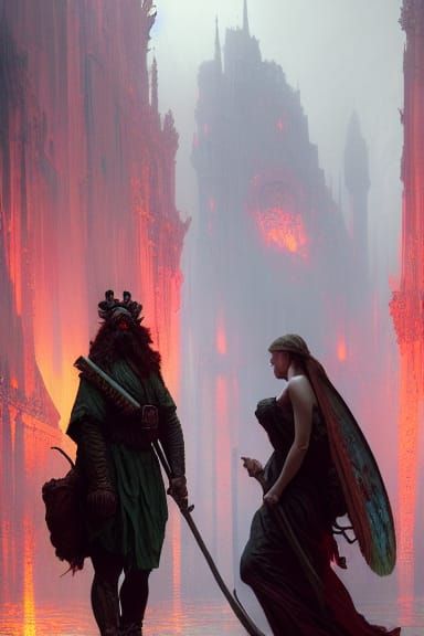 Hellish Vacation: Dark Fantasy Concept Art