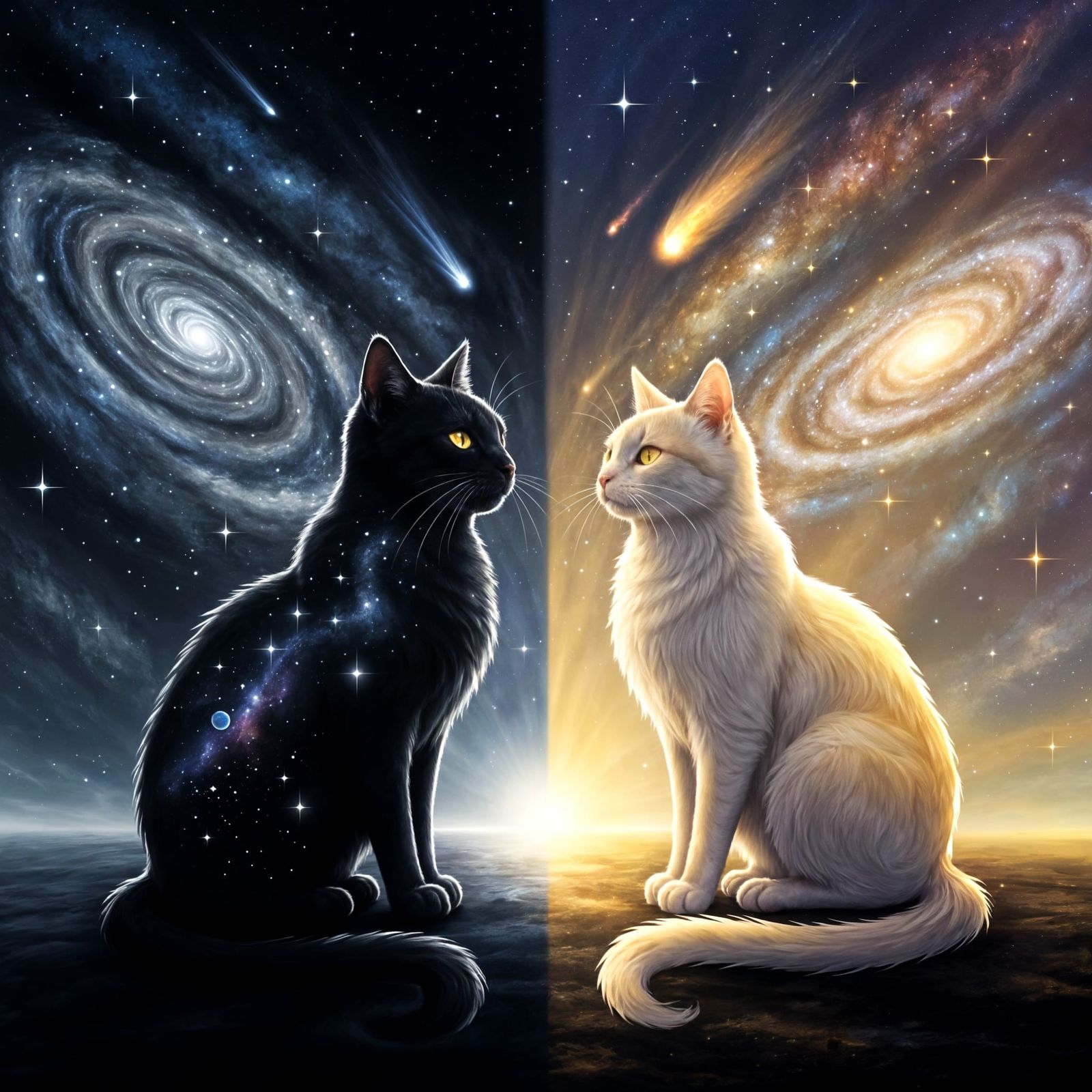 Cosmic Cats: Shadow and Light in Celestial Space