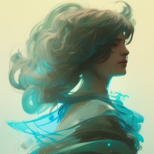 Galaxy Bed Portrait in Hyperdetailed Art Style