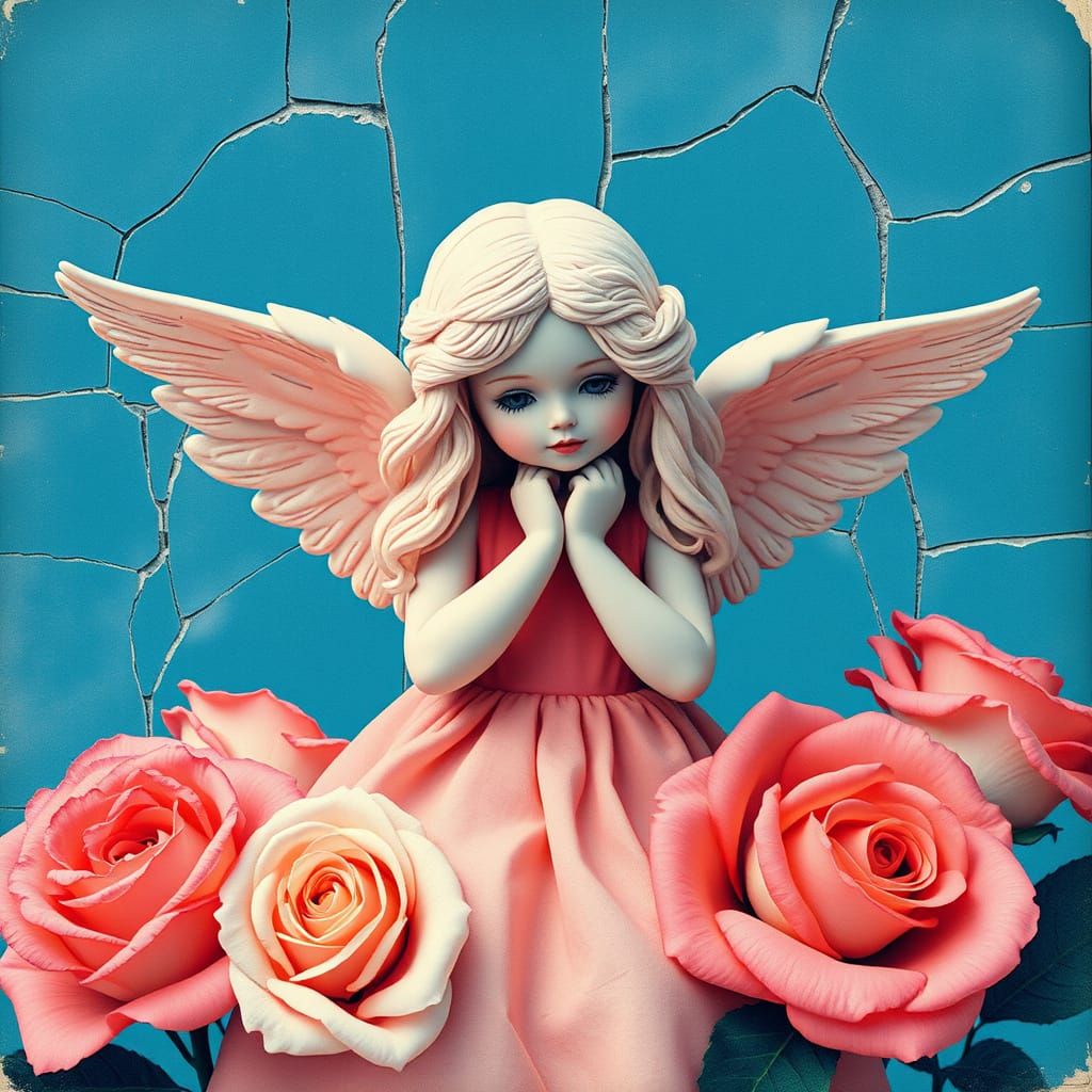 Pastel Angel Doll in Trichromacy Tears