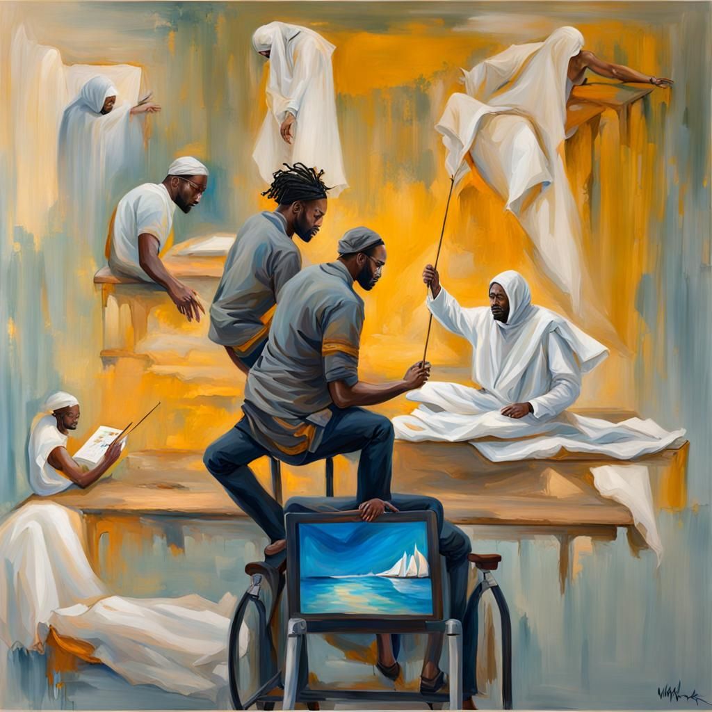 Artist Enters Painting: AI-Guided Journey