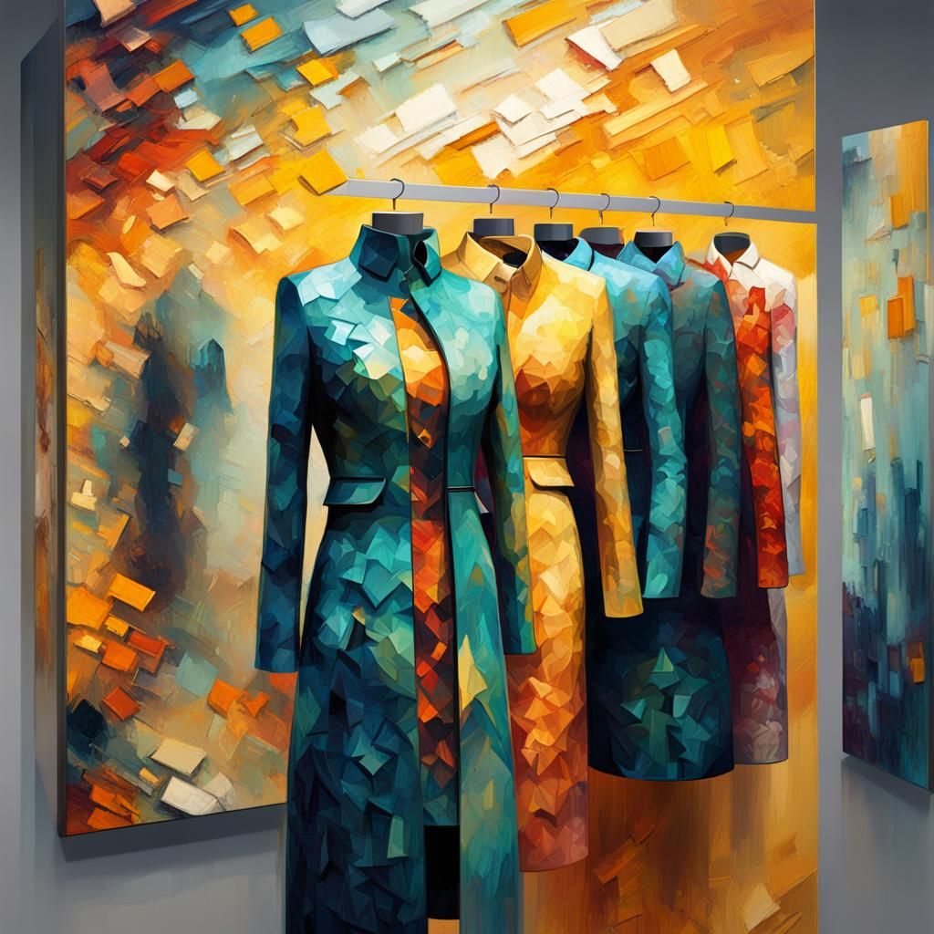 High Fashion App UI in Expressionist Style