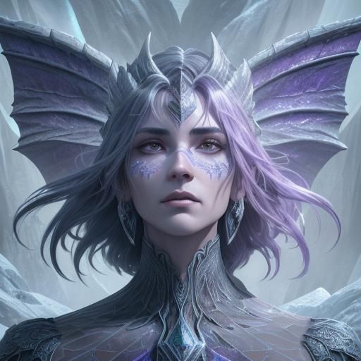 Icy Dragon in Cavern: Concept Art