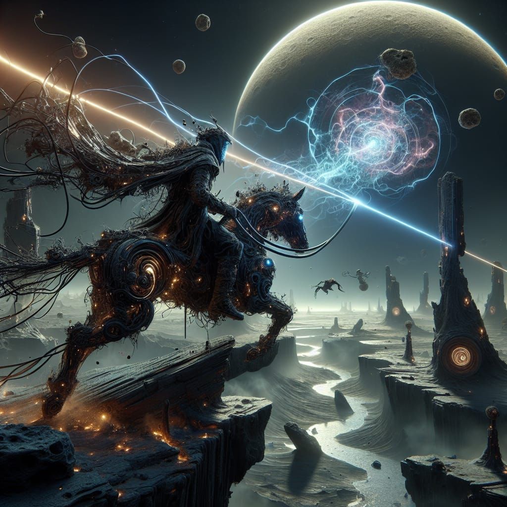 Mysterious Traveler on Irradiated Moon in Grim Sci-Fi