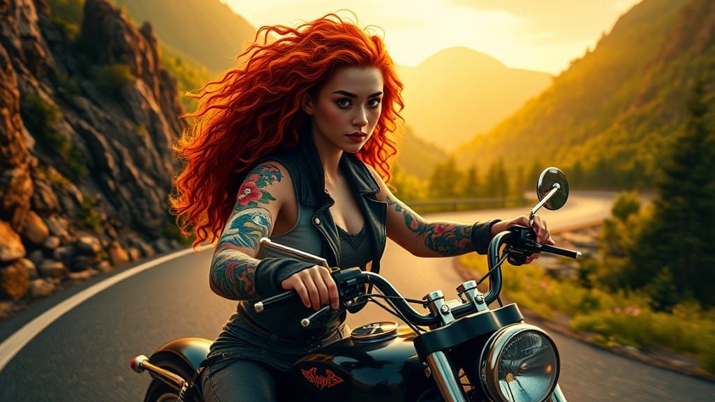 Merida Rides: Disney Princess in Japanese Tattoo Art