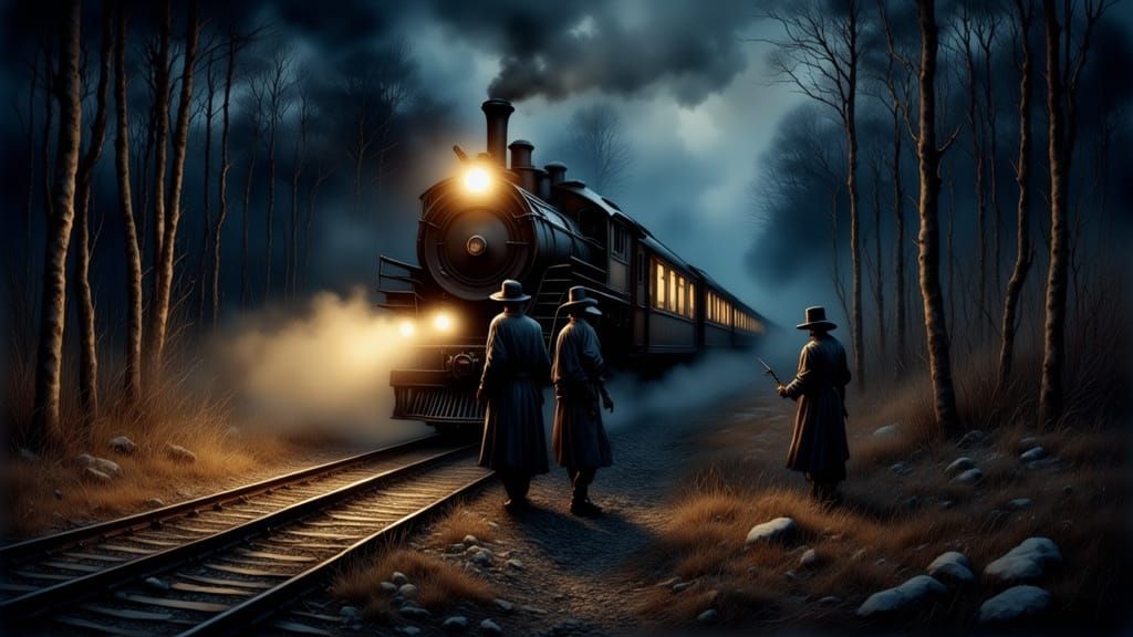 Wild West Train Robbers Caught in the Act