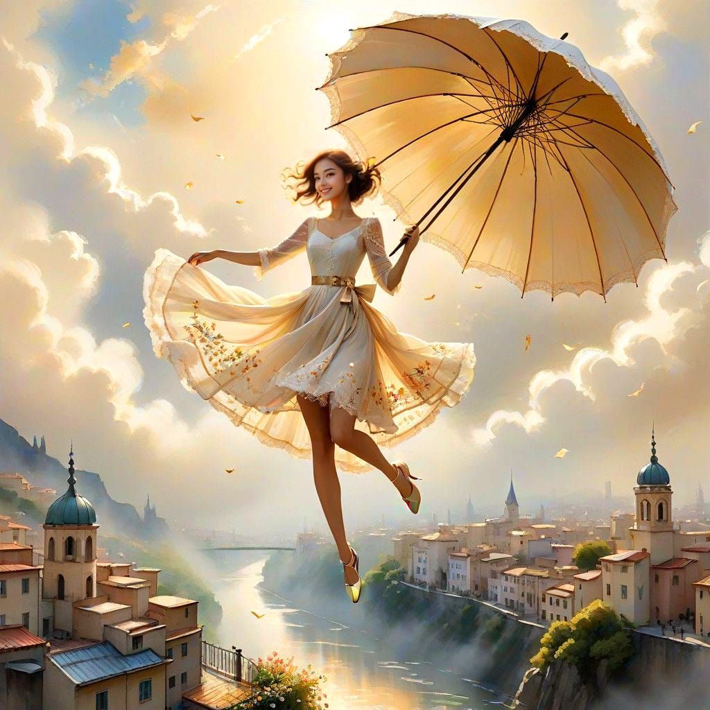 Ethereal Beauty Takes Flight in Whimsical Landscape