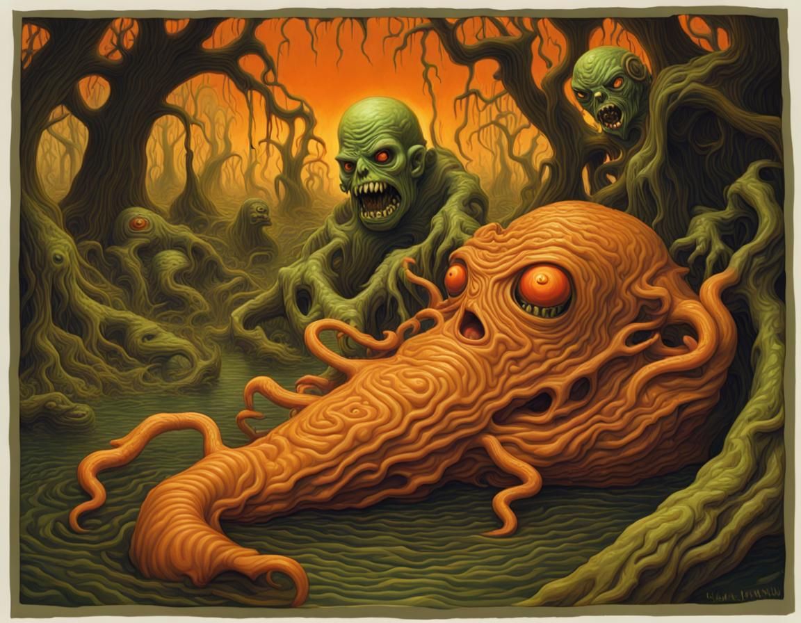 Nightmarish Swamp: Gothic Abominations in a Decaying Landsca...