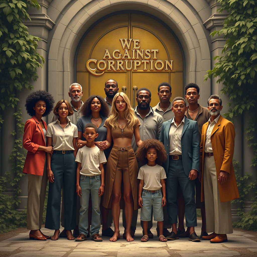 Family United Against Corruption: Mystical Cityscape
