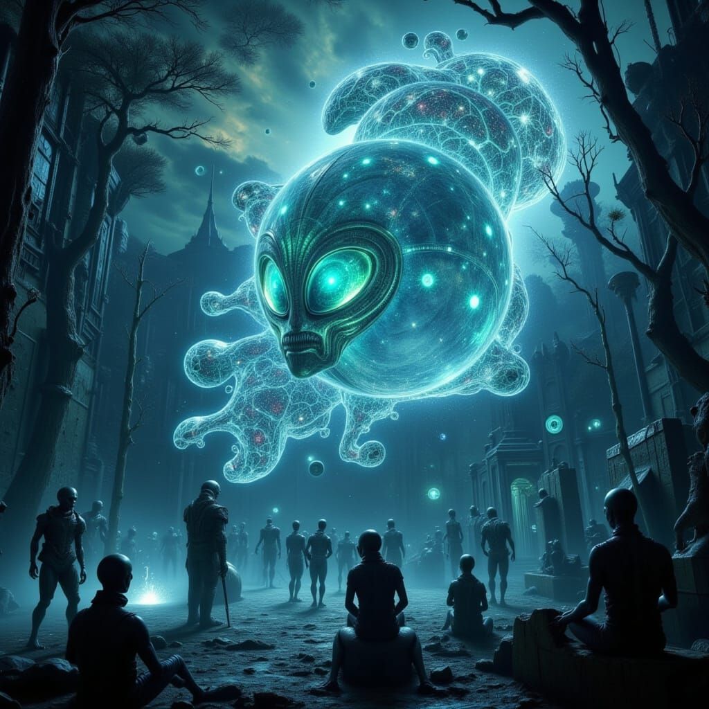 Eerie Alien Symbols Over Ireland Map