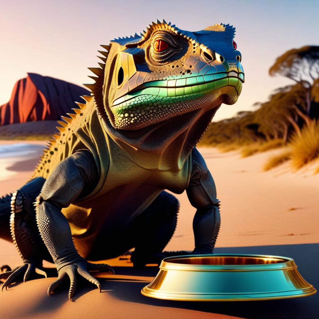 Tuatara's Tuba Serenade on an Australian Beach