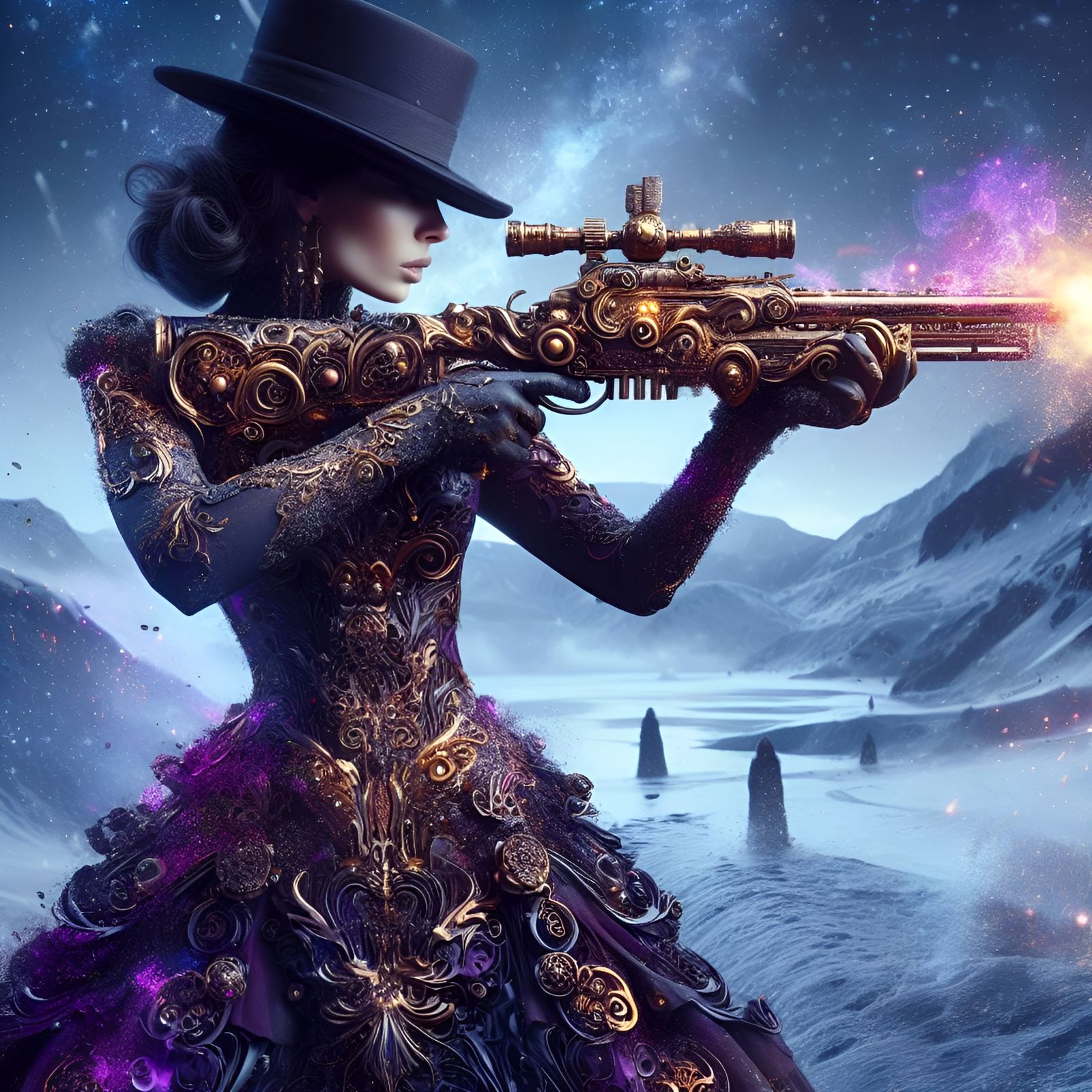 The Purple Steampunk Sniper