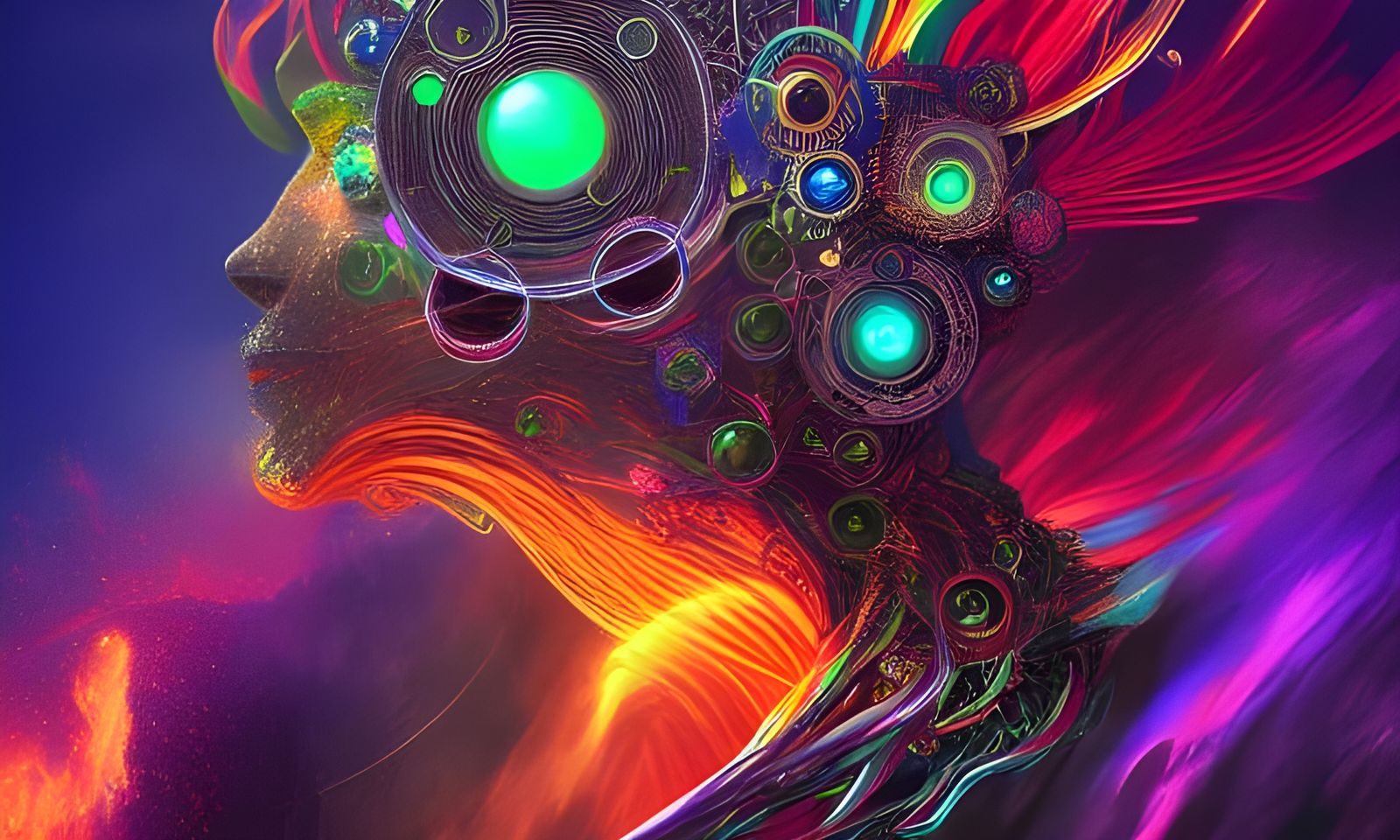 Elemental Astral Mastermind, Detailed Matte Painting