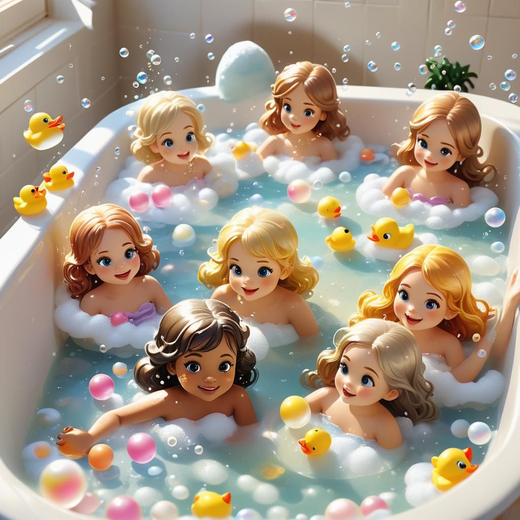 Children Bathtime