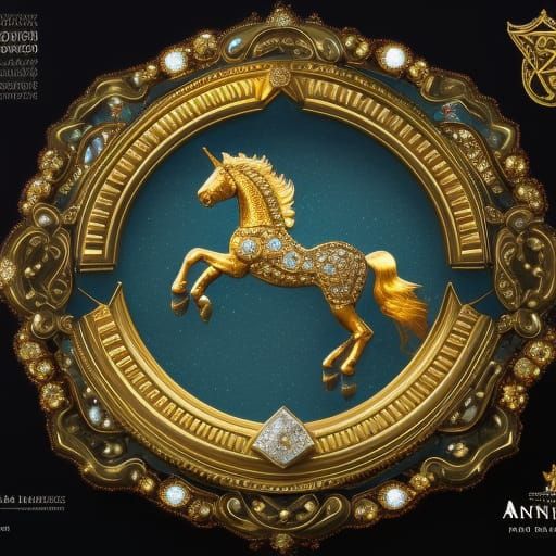 metallic unicorn