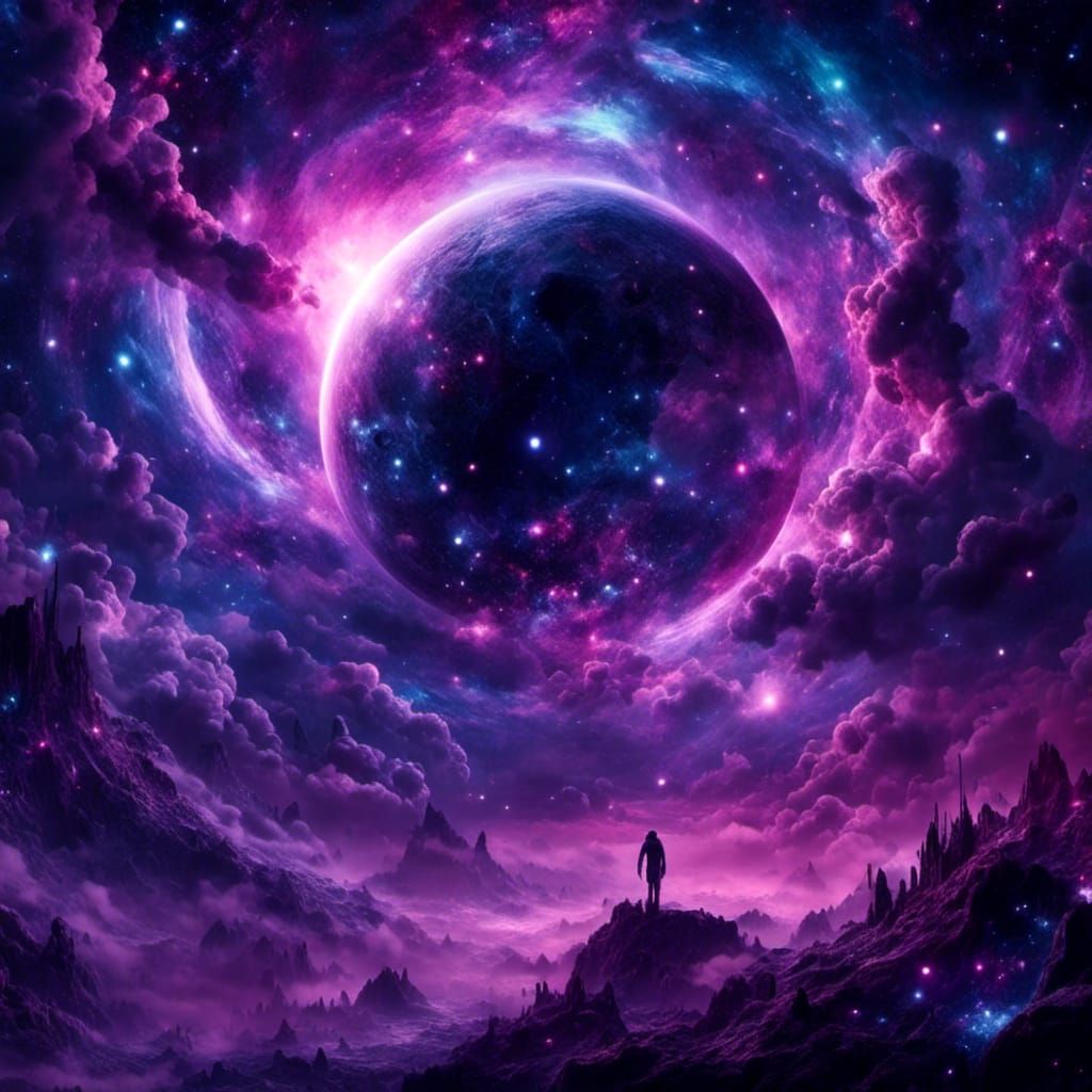 Neon Smoke Aura Surrounds the Universe