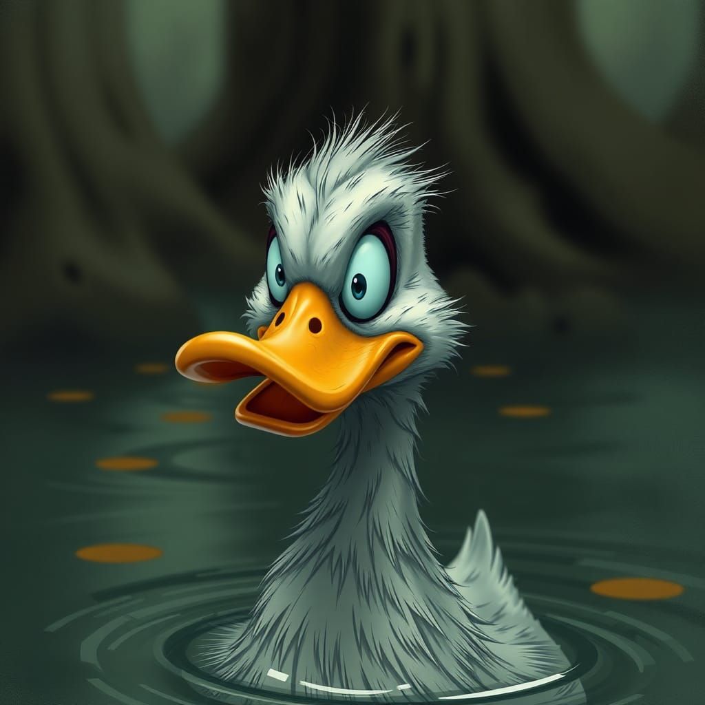 Scary Duck Generated by AI