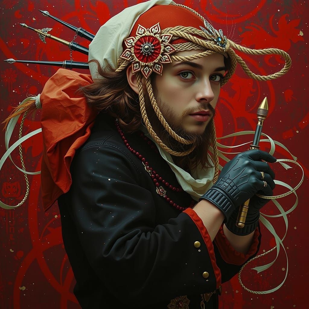 Vibrant Swirls of Red and Crimson Abstract Forms