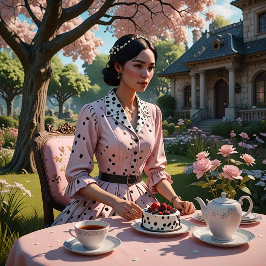 Dalmatians and Woman's Tea Party: 3D Game Art
