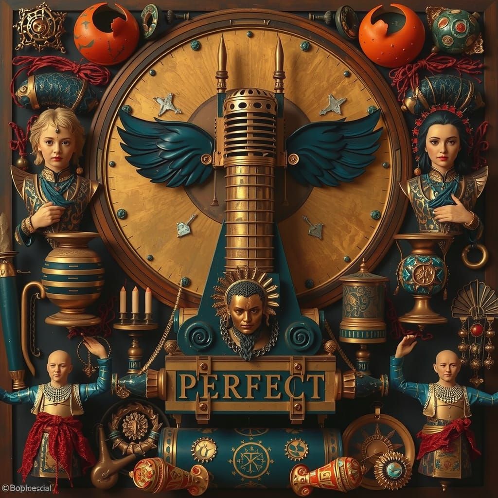 AI-Generated Abstract Concepts of Perfection and Artistry