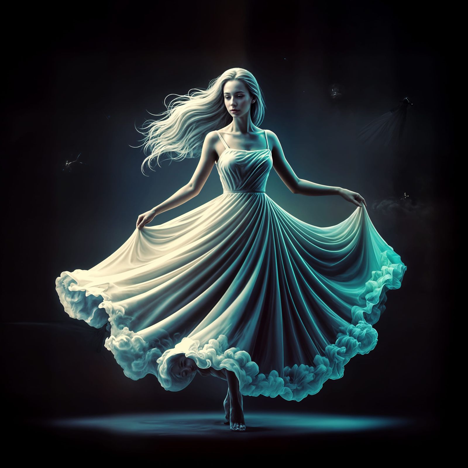 Cloud Goddess in Whirling Vortex