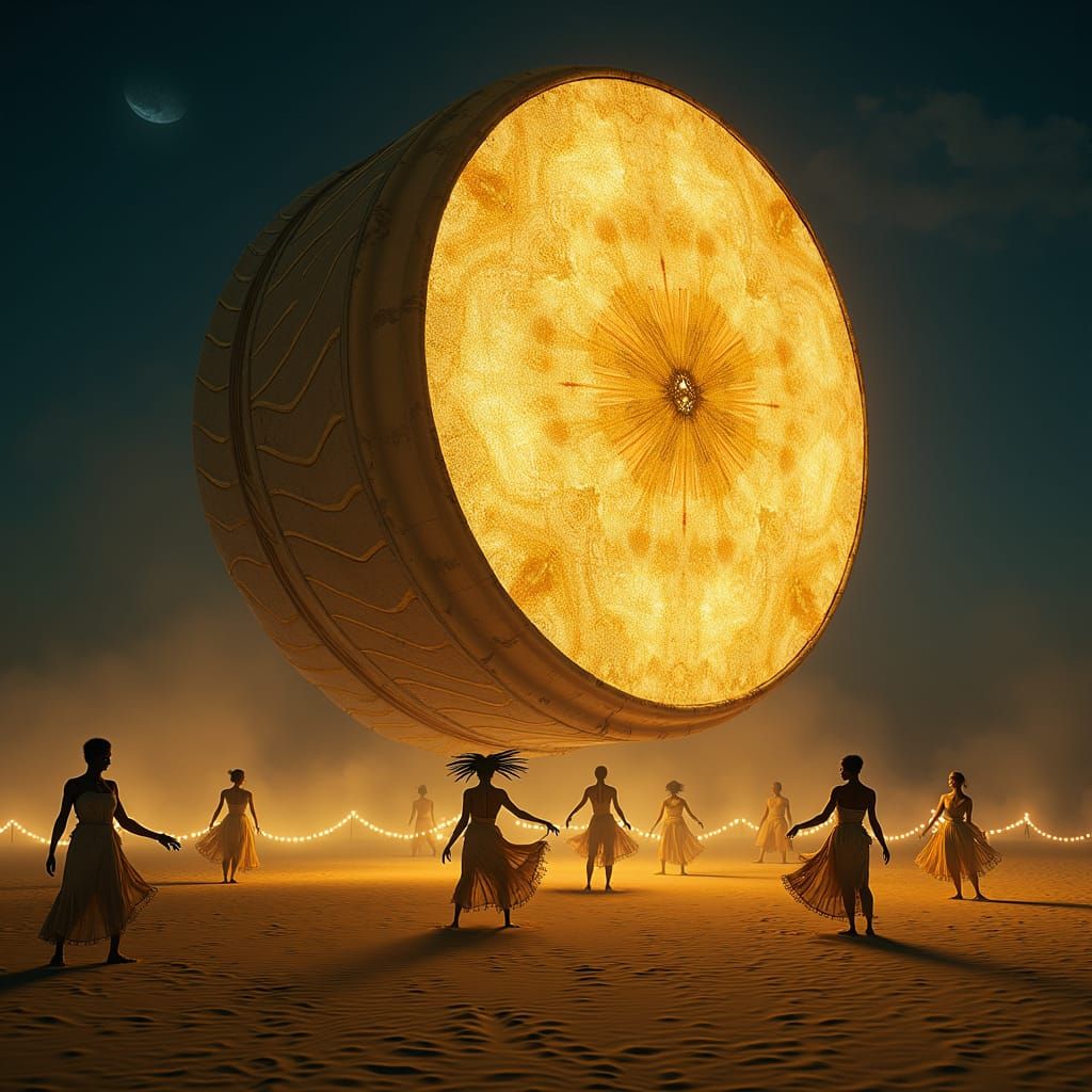 Mystical Desert Dance with Ancient Drum