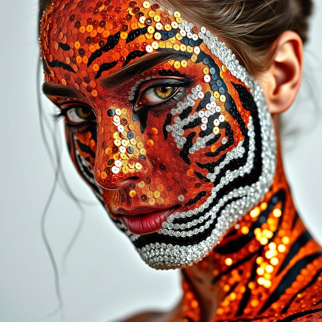 Glittering Tiger Goddess