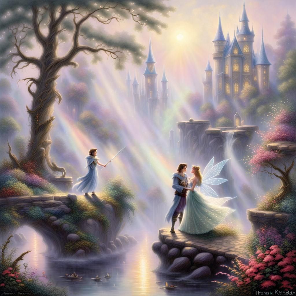 Enchanted Meeting: Sorcerer, Princess, Ethereal Fantasy