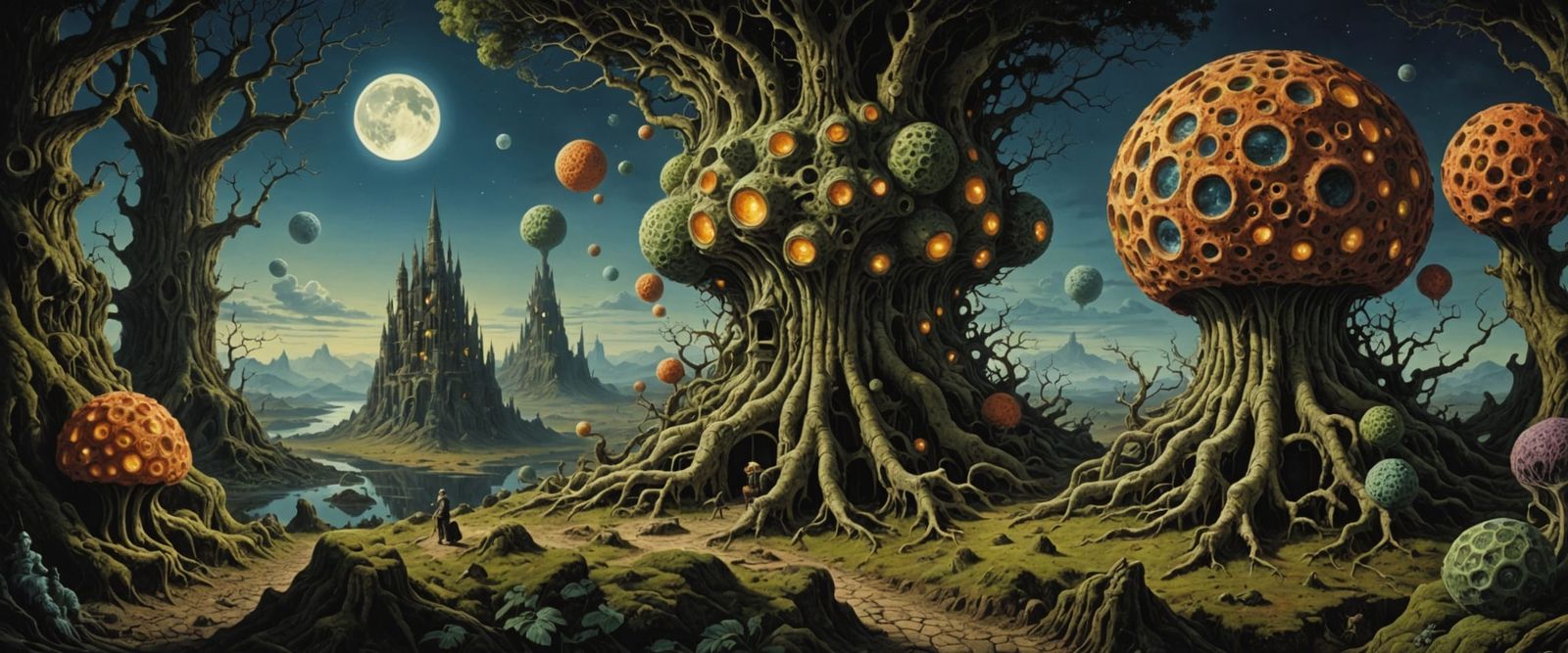 Apocalyptic Nucleotidescape with Eidolon Psychopomp