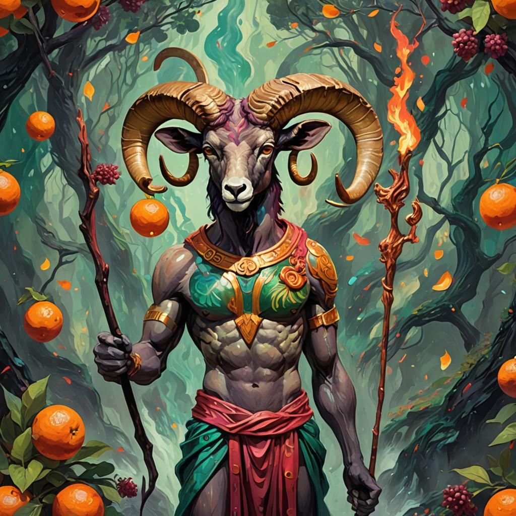 Noble Magician in Fauvist Splendor