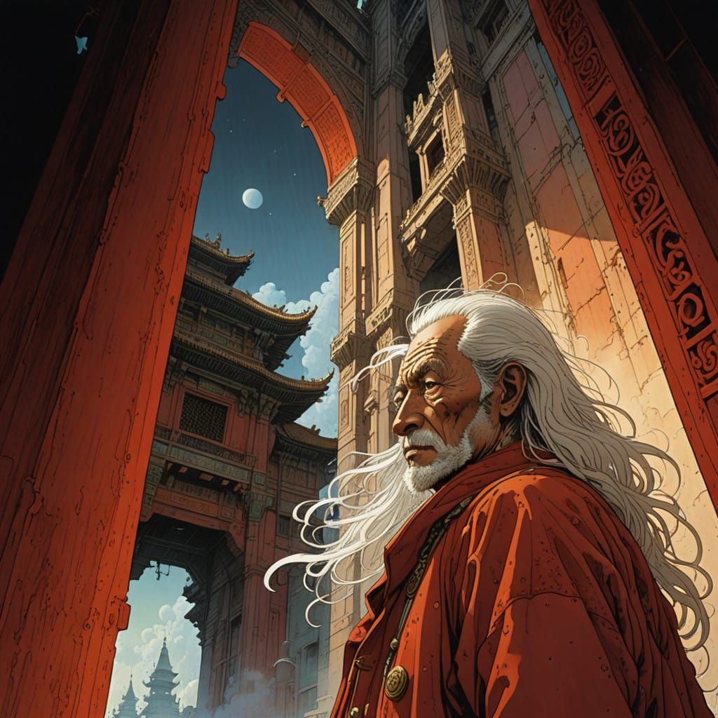 Mystical Chinese Cityscape Radiates Inner Light