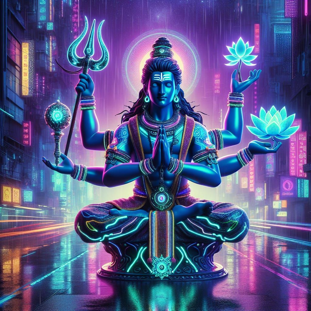 Cyberpunk Vishnu