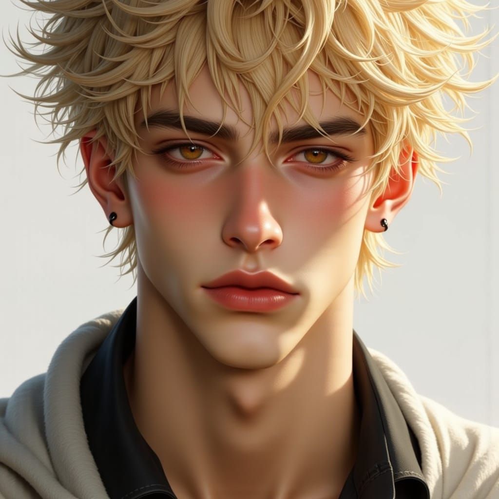 Nix: Lanky Young Man Digital Painting Portrait