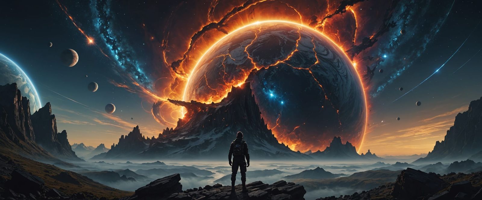 Spectacular Supernova Explosion: A Digital Matte Painting