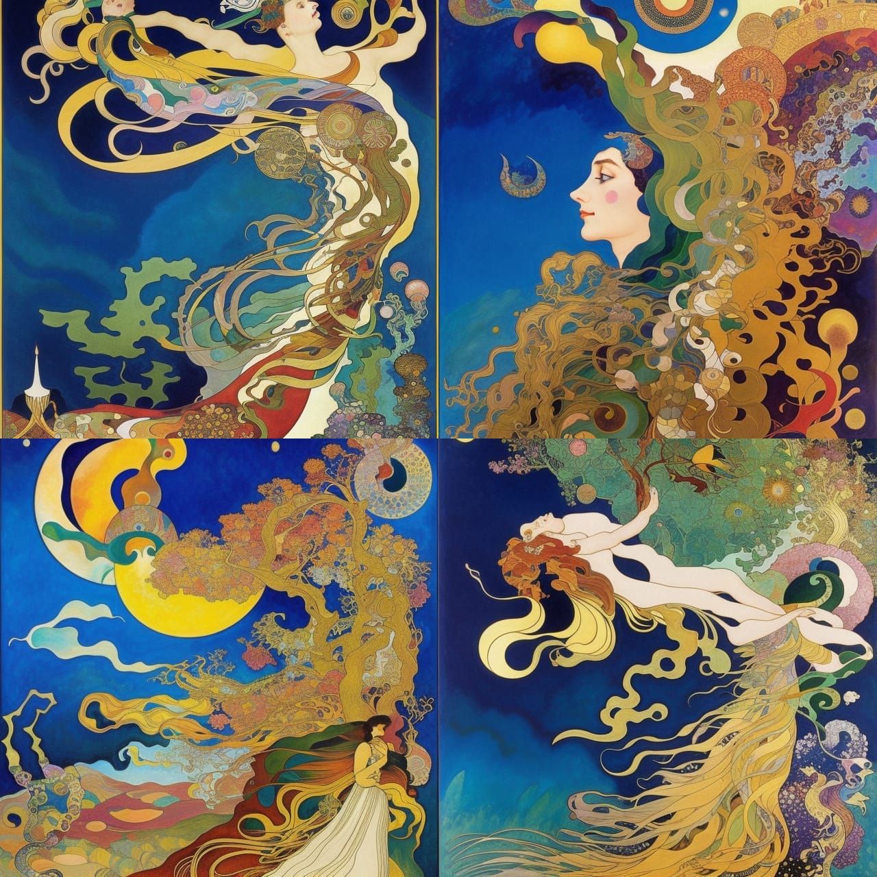 Earth's Edge in Hyperdetailed Gouache Illustration