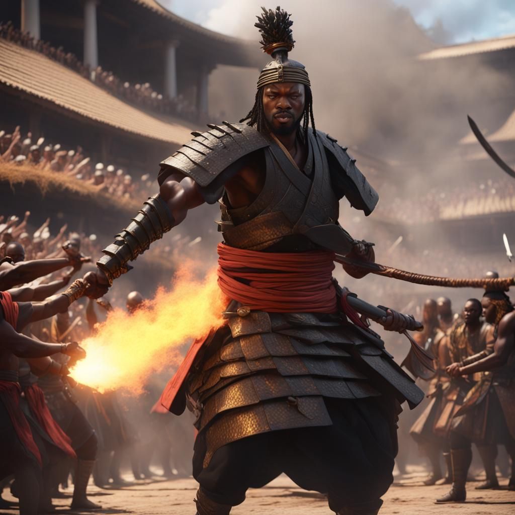 Yasuke the African Samurai's Fiery Spectacle