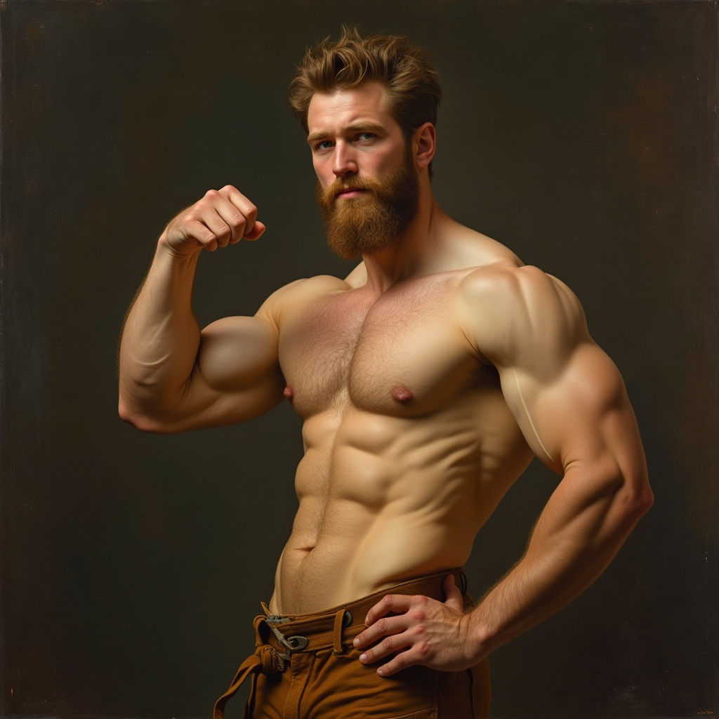 Redhead Man with Green Eyes Thumbs Up