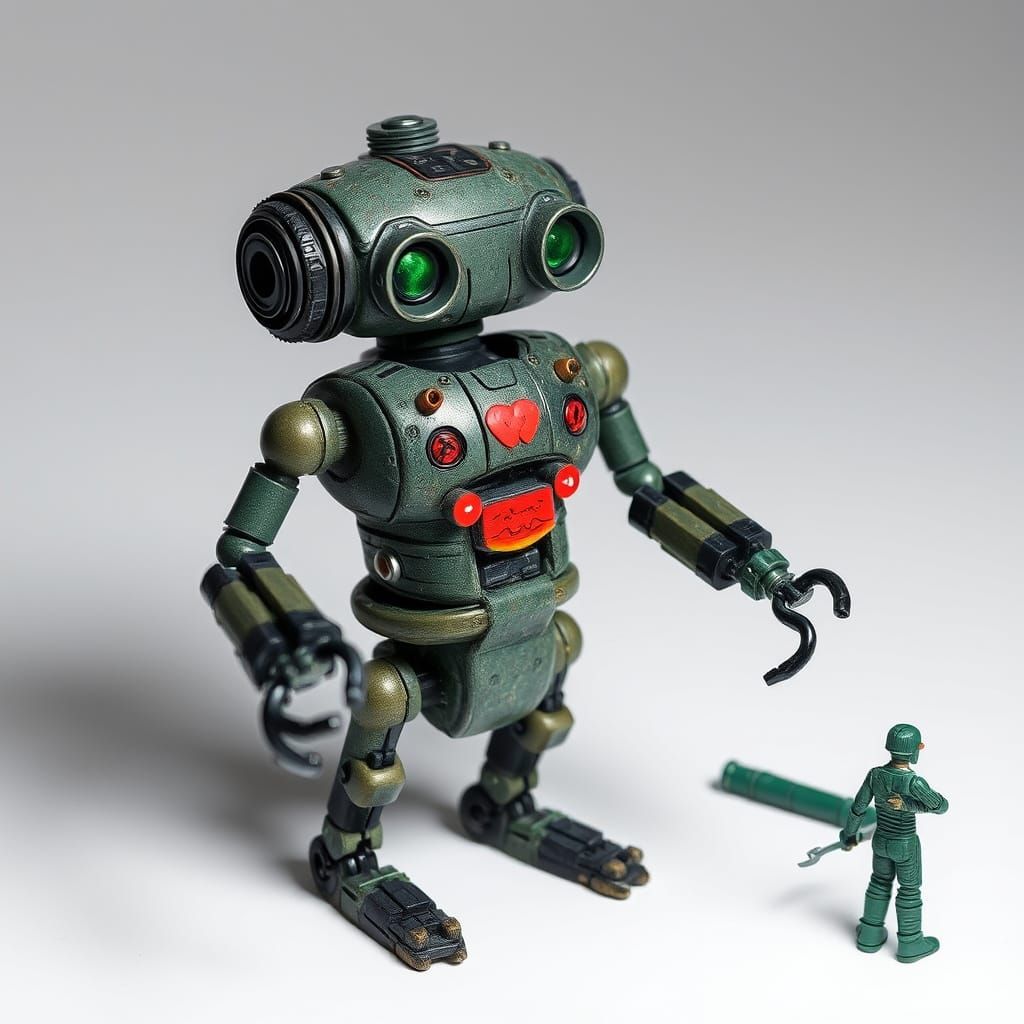 Rubber Cyborg Sculpture with Marital Aids