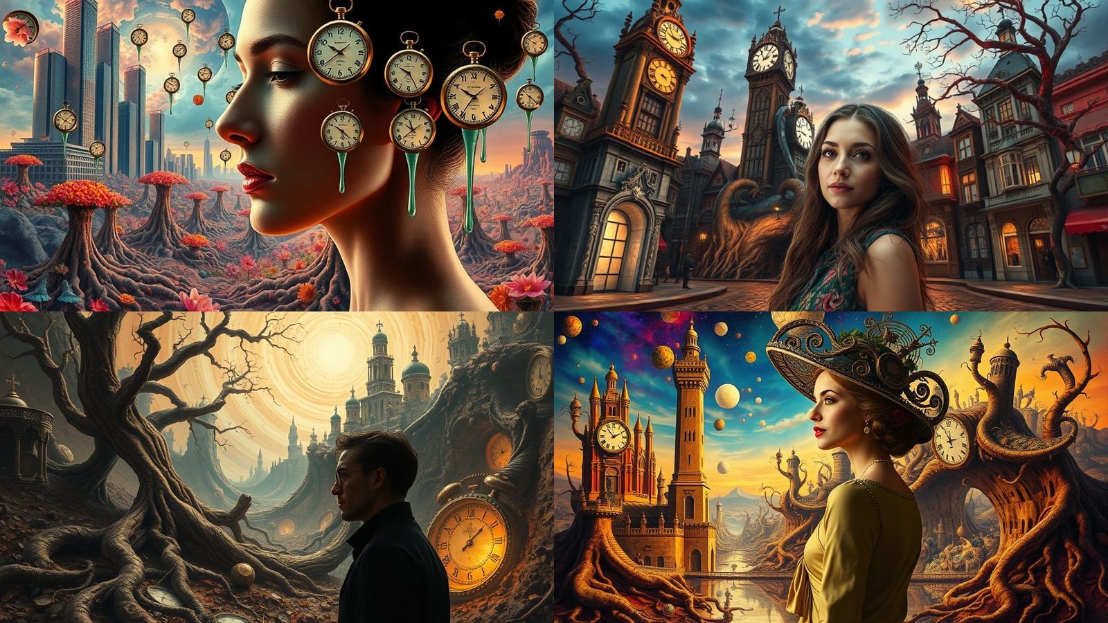 Surreal World: Nature Meets Urban Fantasy in Surrealism Styl...