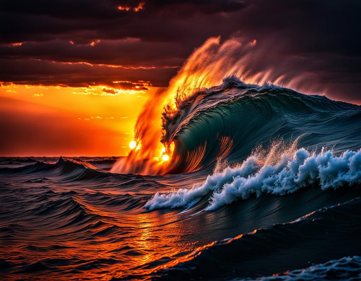 the fire in the sunset
the water of the sea
the wind we feel or see
the earth of which we live