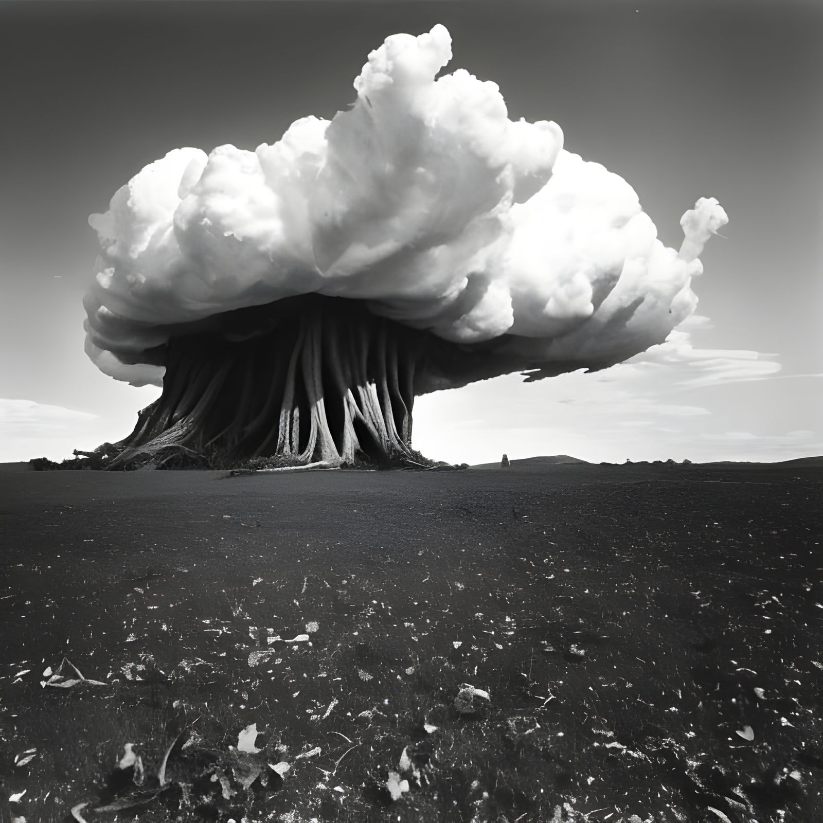 Despair: Cyborg-Squid in Broken Machine Landscape