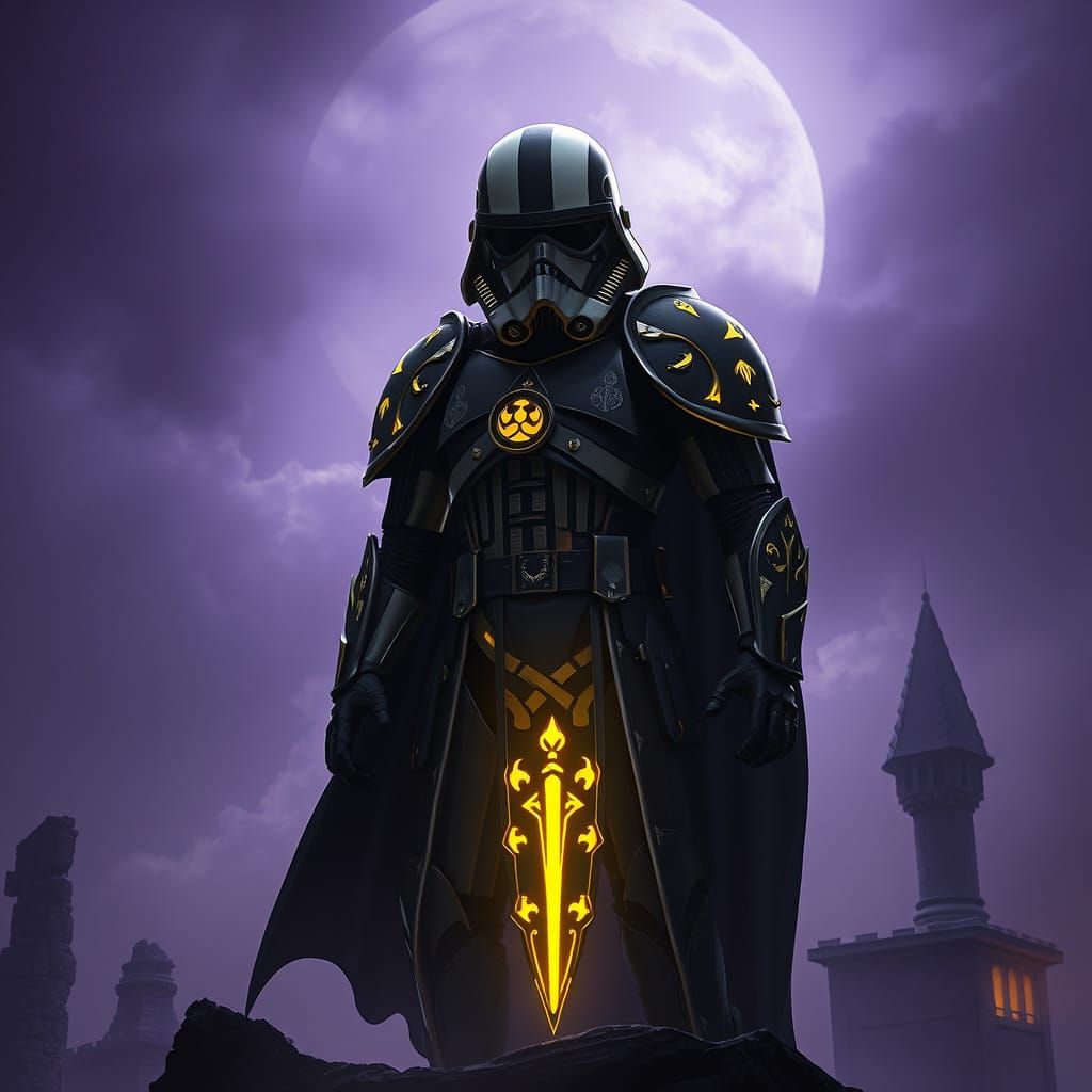 Cyberpunk Dark Fantasy Stormtrooper Concept Art