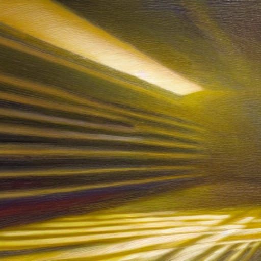 Golden Light Entity in Introspective Illumination