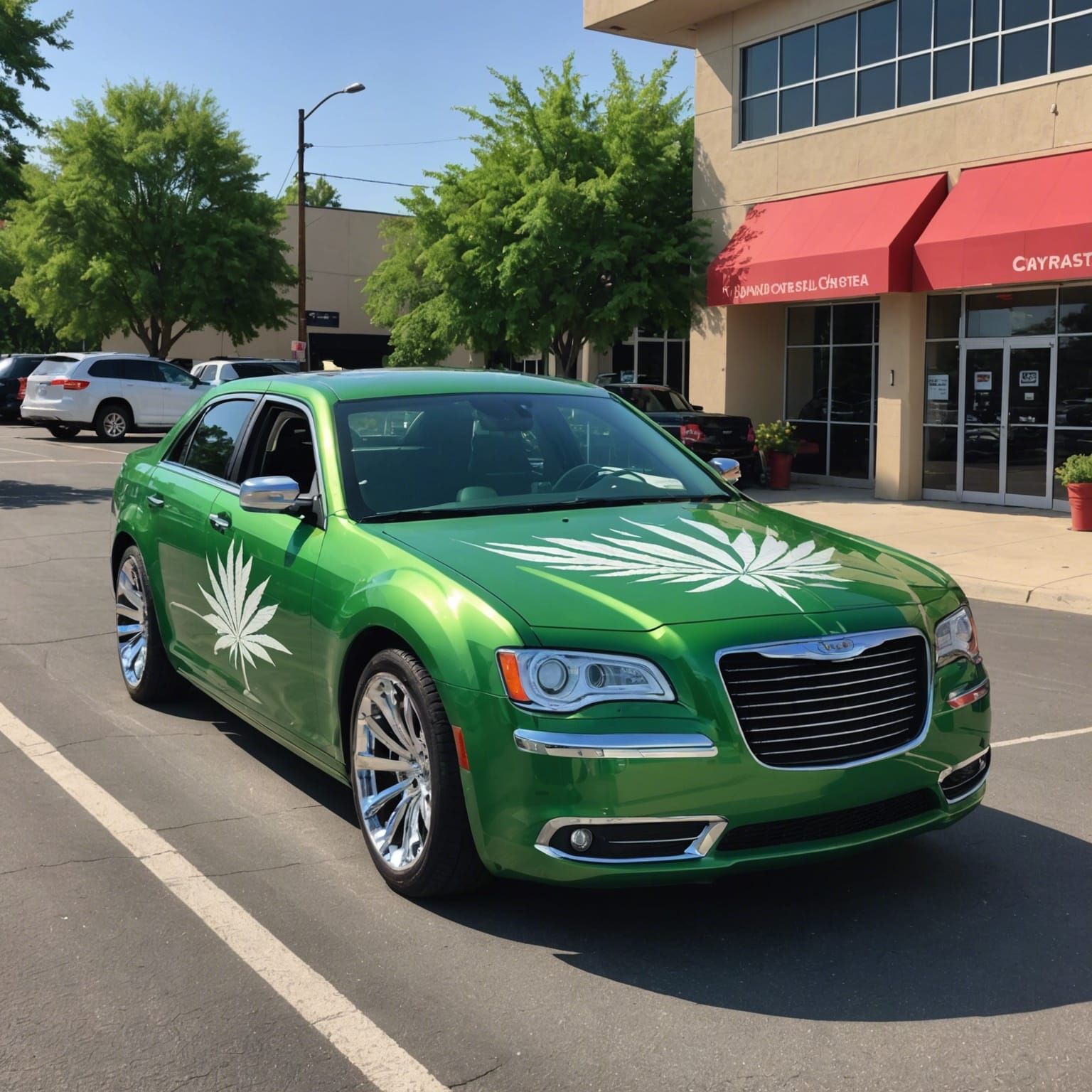 Marijuana Themed Chrysler 300 Car