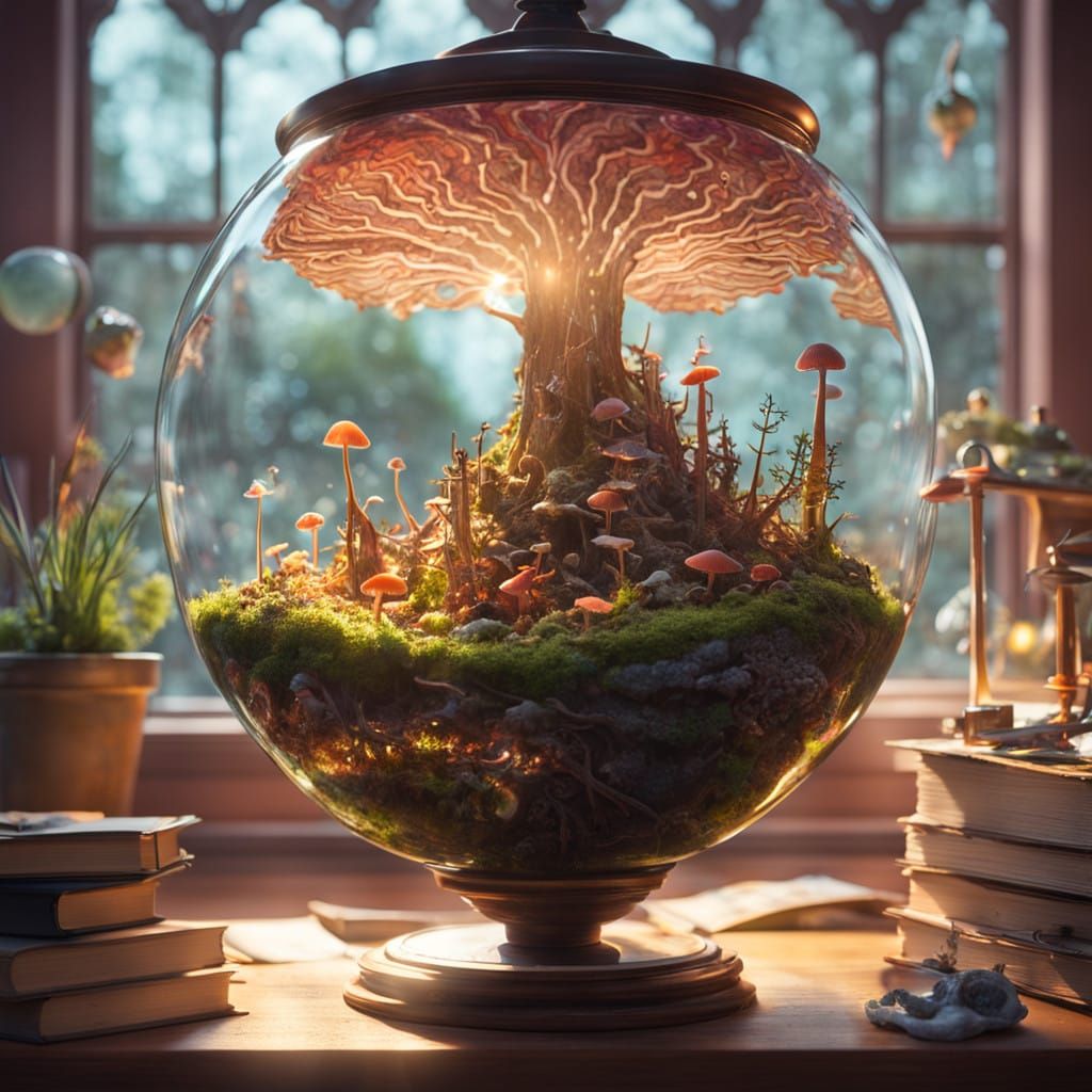 Whimsical Terrarium in a Kindergarten Classroom