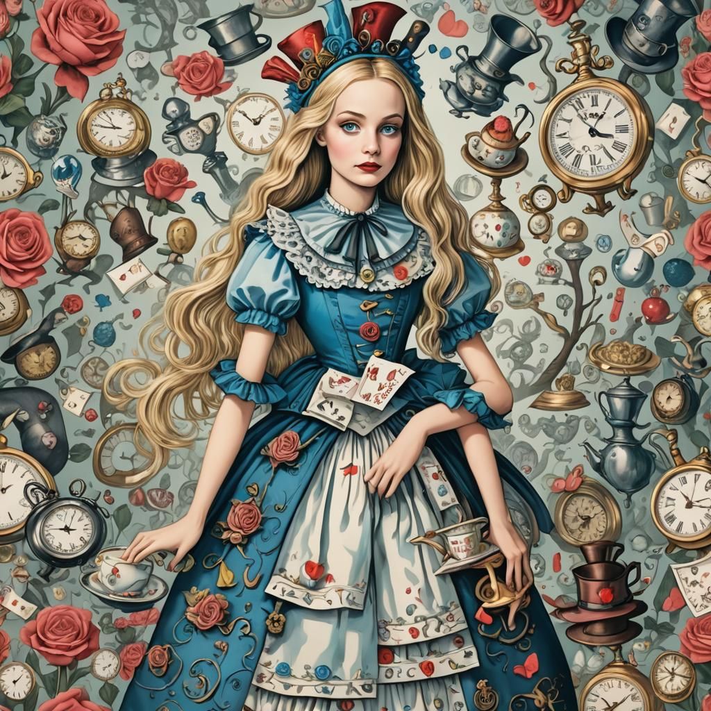 Cancer Zodiac Alice in Wonderland Dreamscape