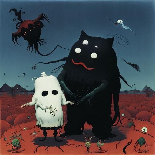 Sinister Surreal Characters Inspired by Masters