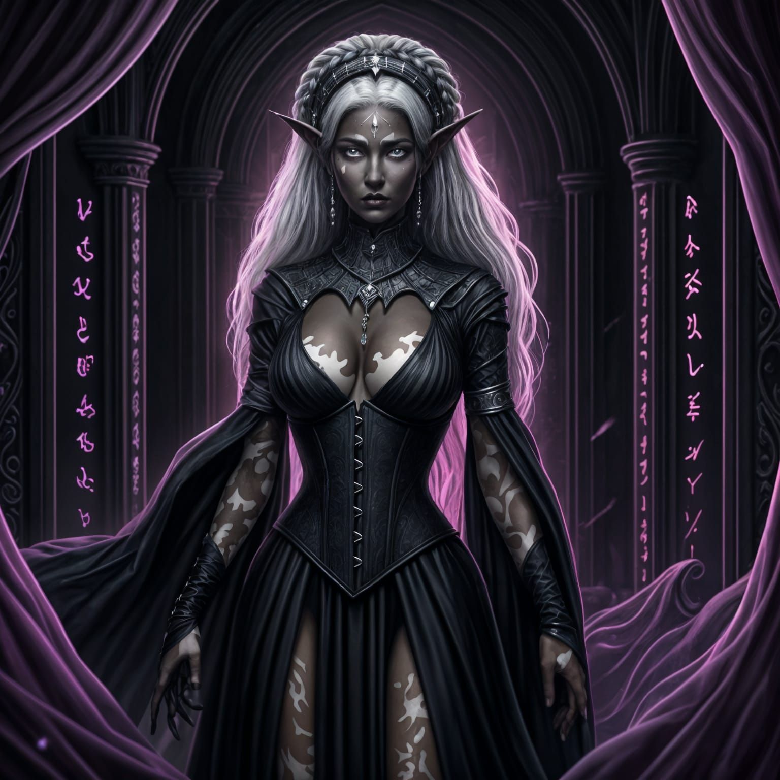 Dark Elf Matron in Obsidian Tower